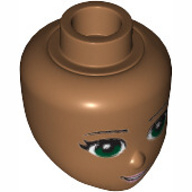 Lego hlava, tělová tmavší (4600258, 6011435, 6017034, 6228472)